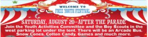 Youth Festival - Open to the Public after the Parade!