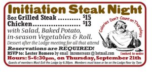 Steak Night - RSVP required